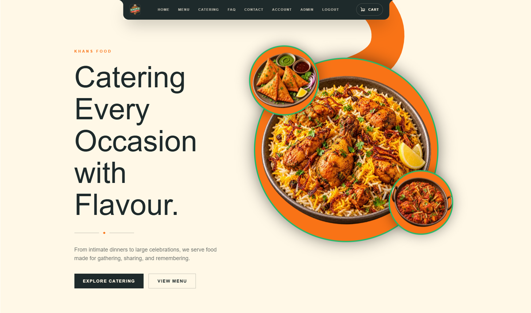 Khans Food — Catering & Pickup Platform