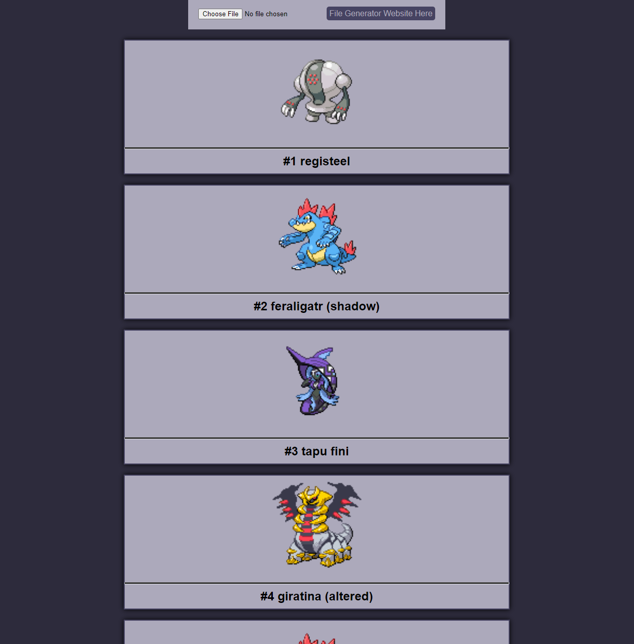 PvP Library Rankings
