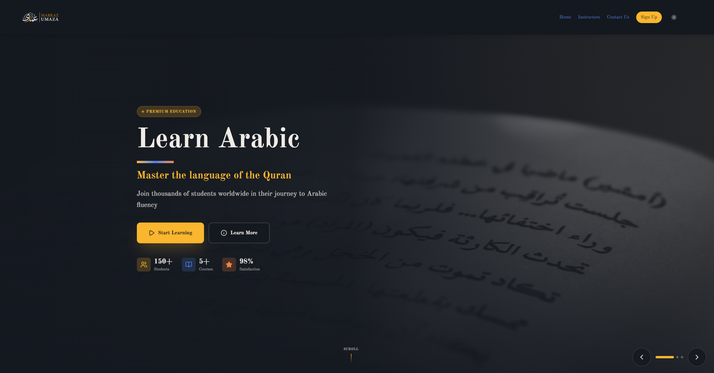 Arabic Learning Platform